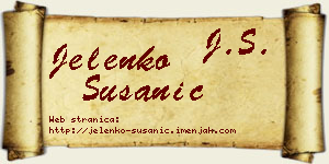 Jelenko Susanić vizit kartica
